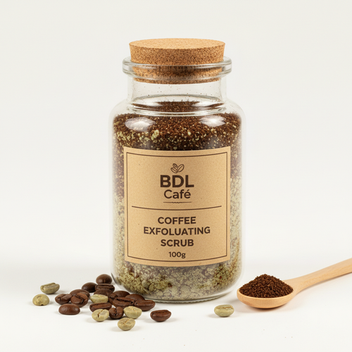 Exfoliante de Café BDL Café - Polvo Natural Corporal y Pies